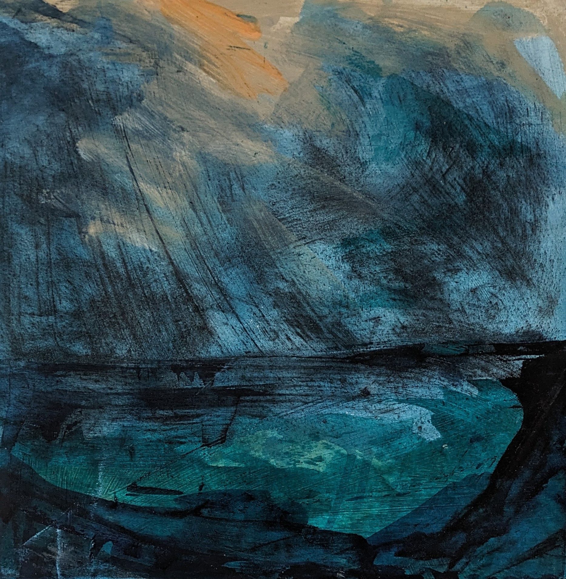 Carbis Evening Mixed Media on Panel 30cm x30cm £425