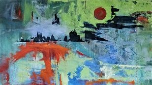 Dystopia Mixed Media on Canvas 160cm x 90cm £2800