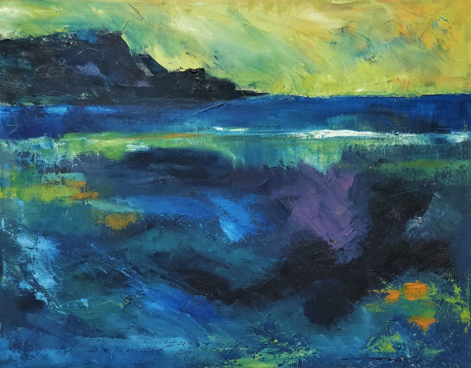 Stormy Headland Oil on Canvas 50cm x 40cm £625