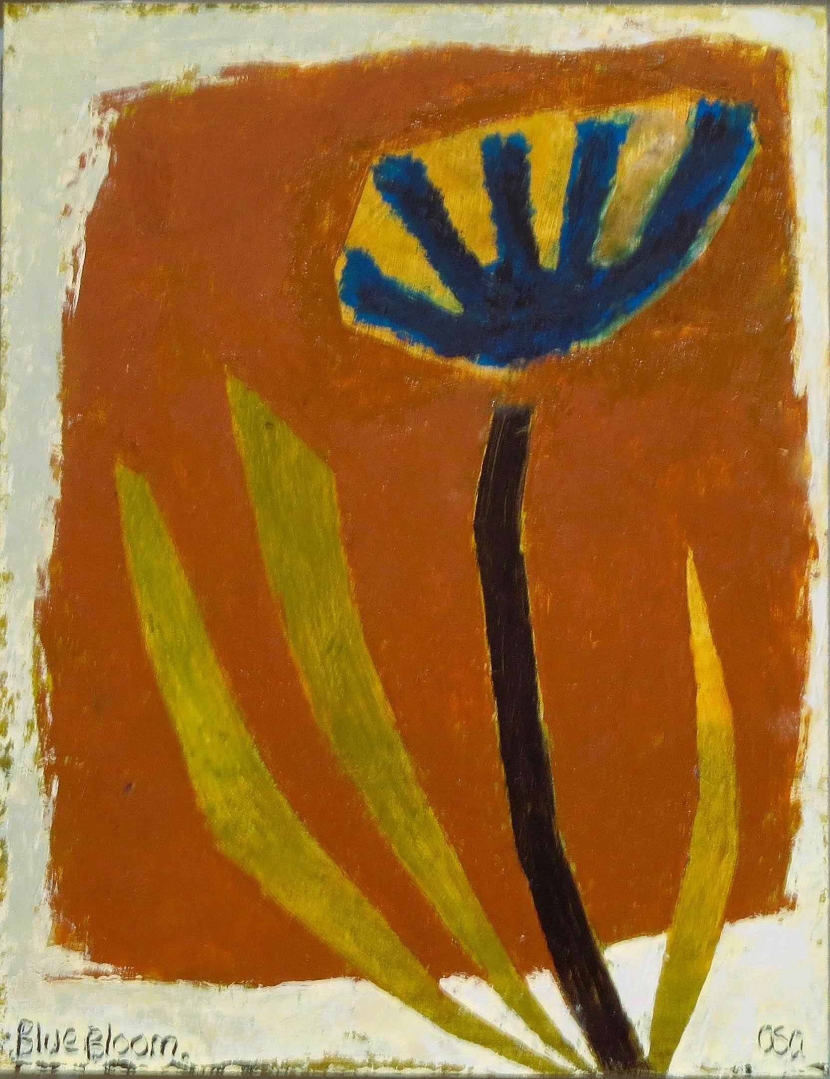 Blue Bloom Oil on Board 18cm x 14cm £900