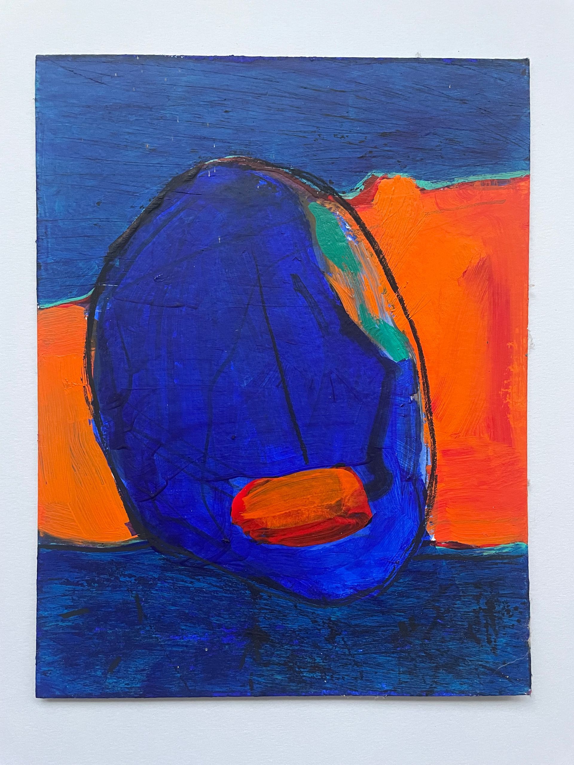 Helmet Oil on Board 18cm x 23cm £290 