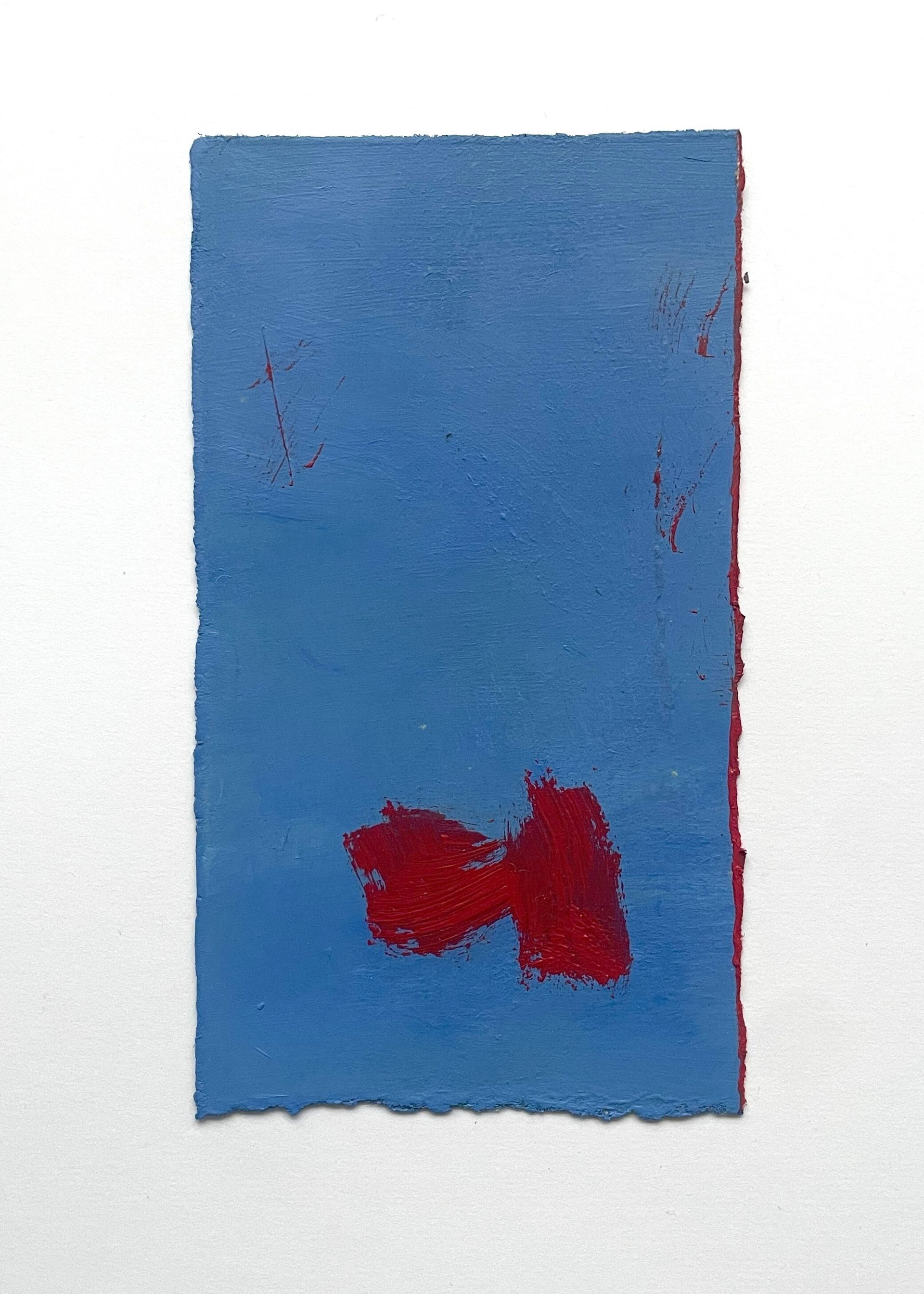 Red Trace Oil on Paper 18cm x 25cm framed £140
