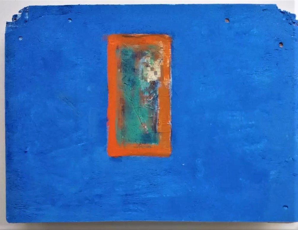  Opening Oil and Gel on Packing Crate 28cm x 38cm £275