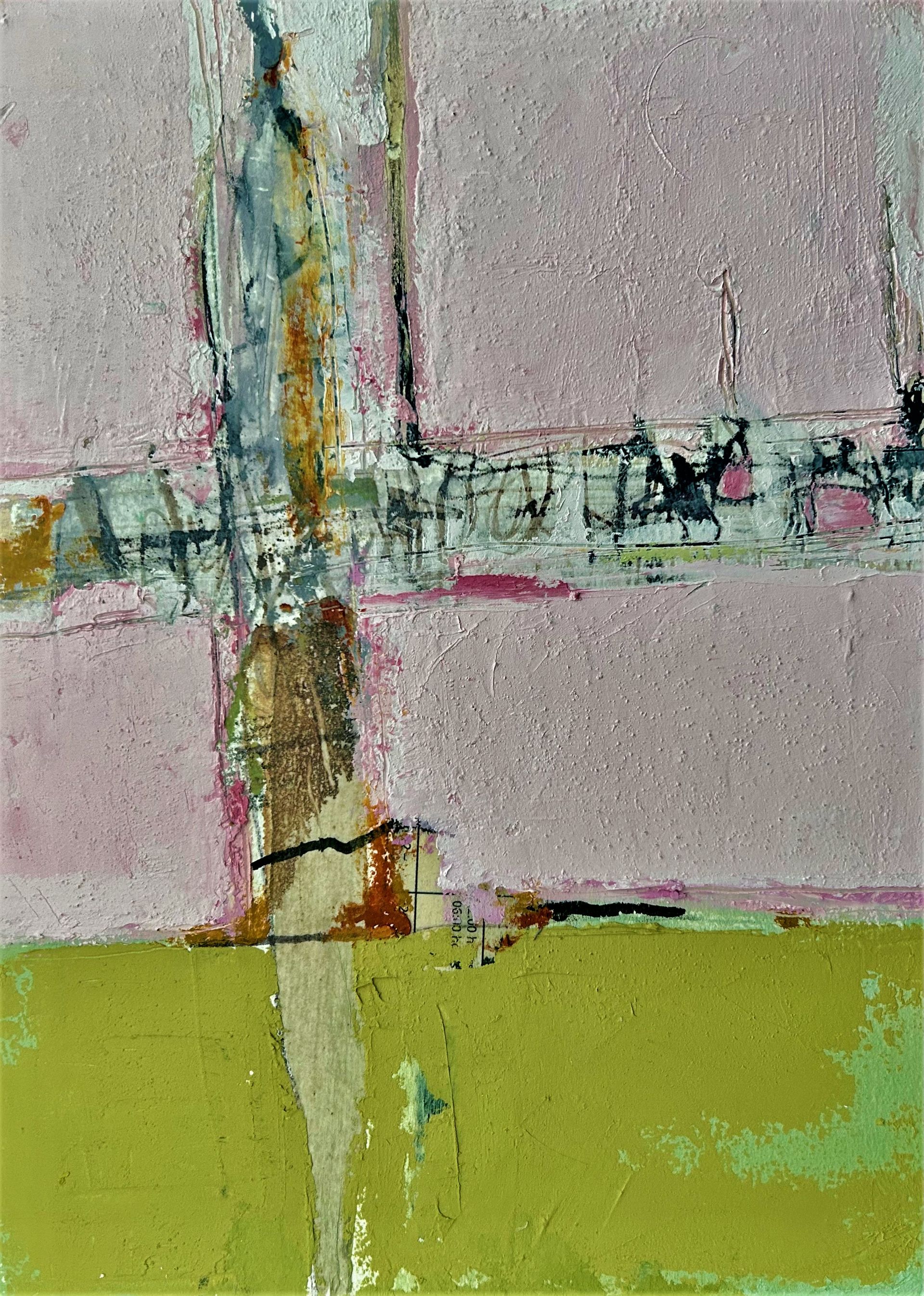 Ballinglen Memories 7 Oil and Mixed Media on Wooden Panel 29.5 x 21cm framed 33.5cm x 25cm SOLD