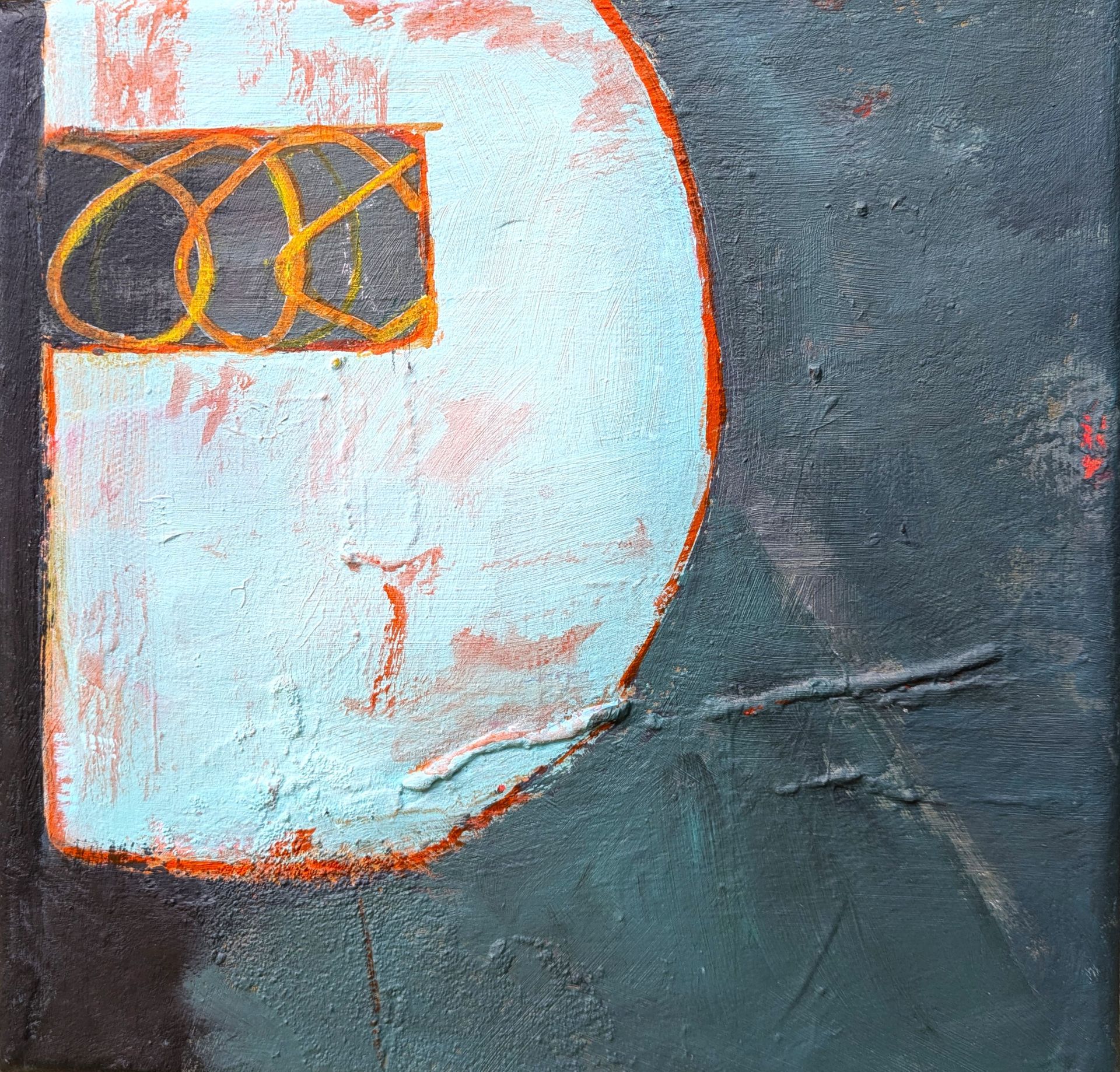 Blue Moon Mixed Media 20.5cm x20.5cm £375