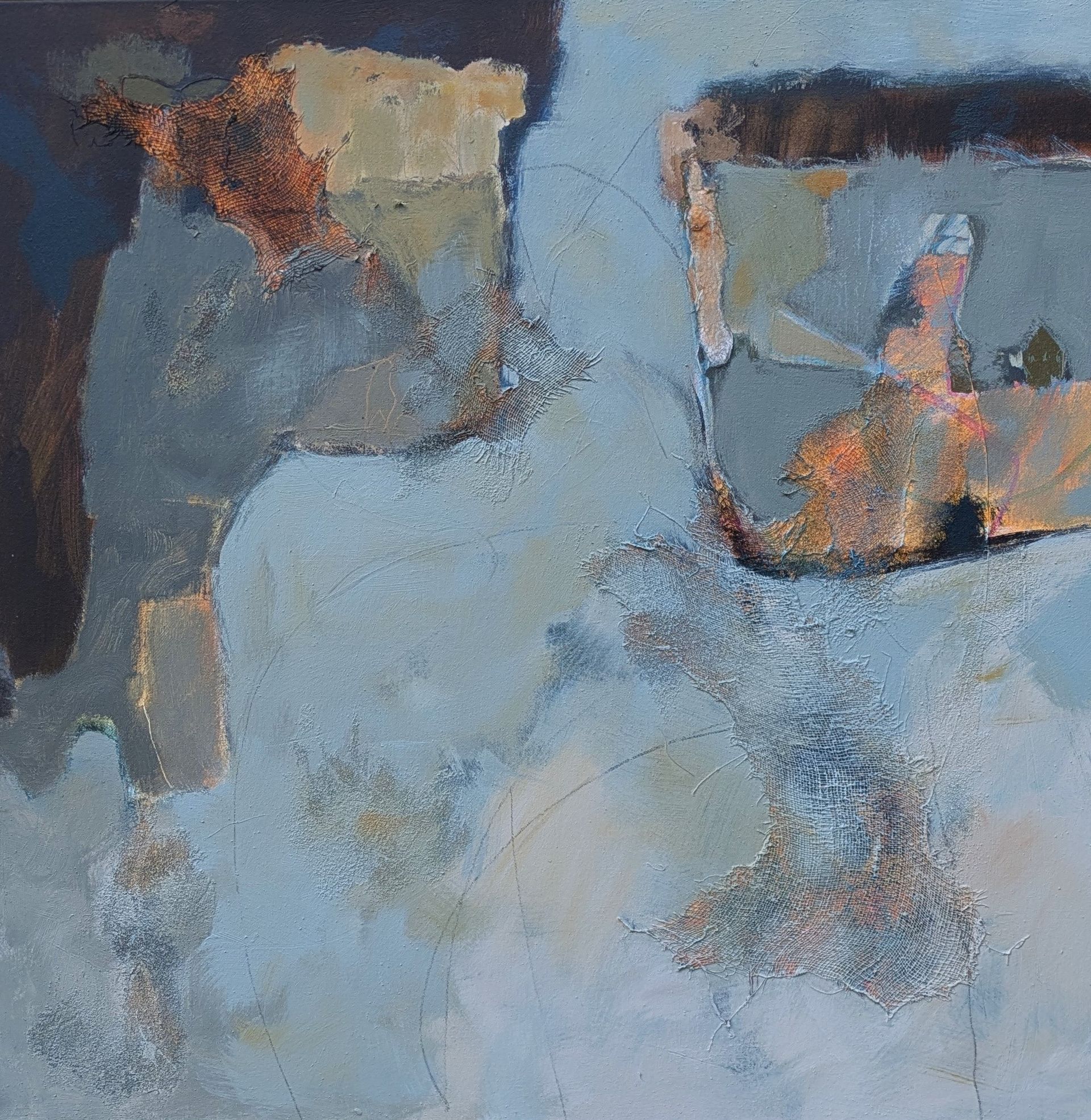 English Summer Mixed Media on Canvas 50cm x 50cm £1050