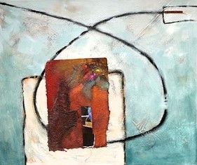 Table Top Mixed Media 67cm x 58cm framed £1150