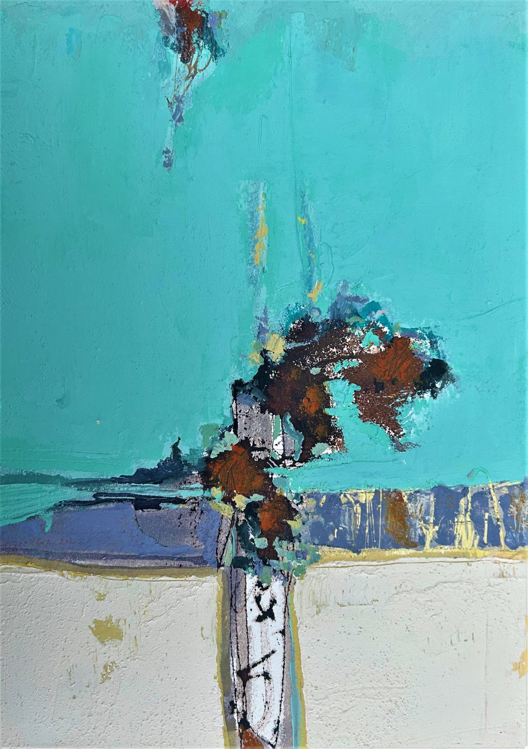 Ballinglen Memories 9 Oil and Mixed Media on Wooden Panel 29.5 x 21cm framed 33.5cm x 25cm £295