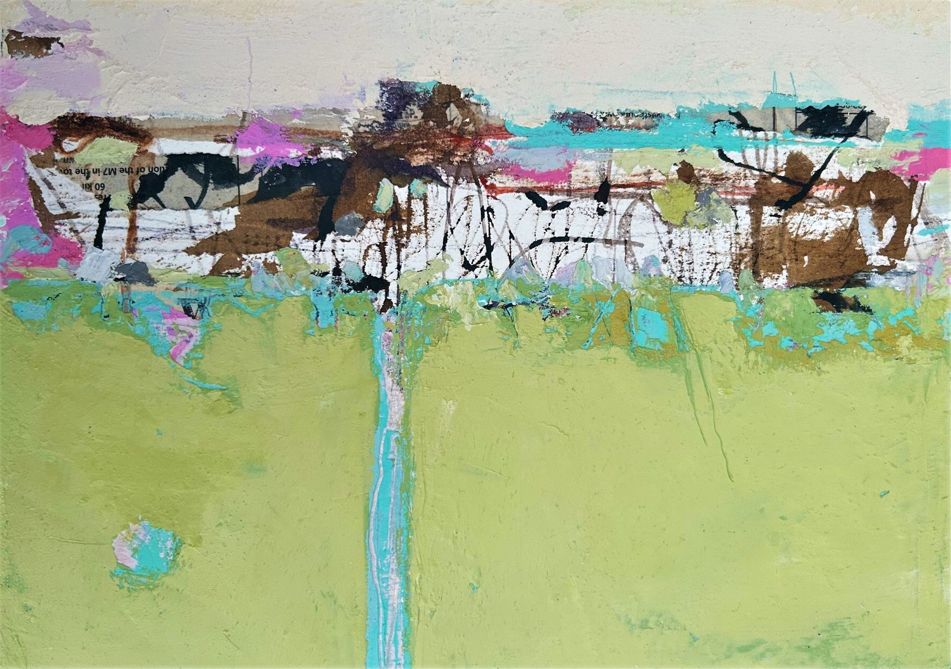 Ballinglen Memories 8 Oil and Mixed Media on Wooden Panel 29.5 x 21cm framed 33.5cm x 25cm £295