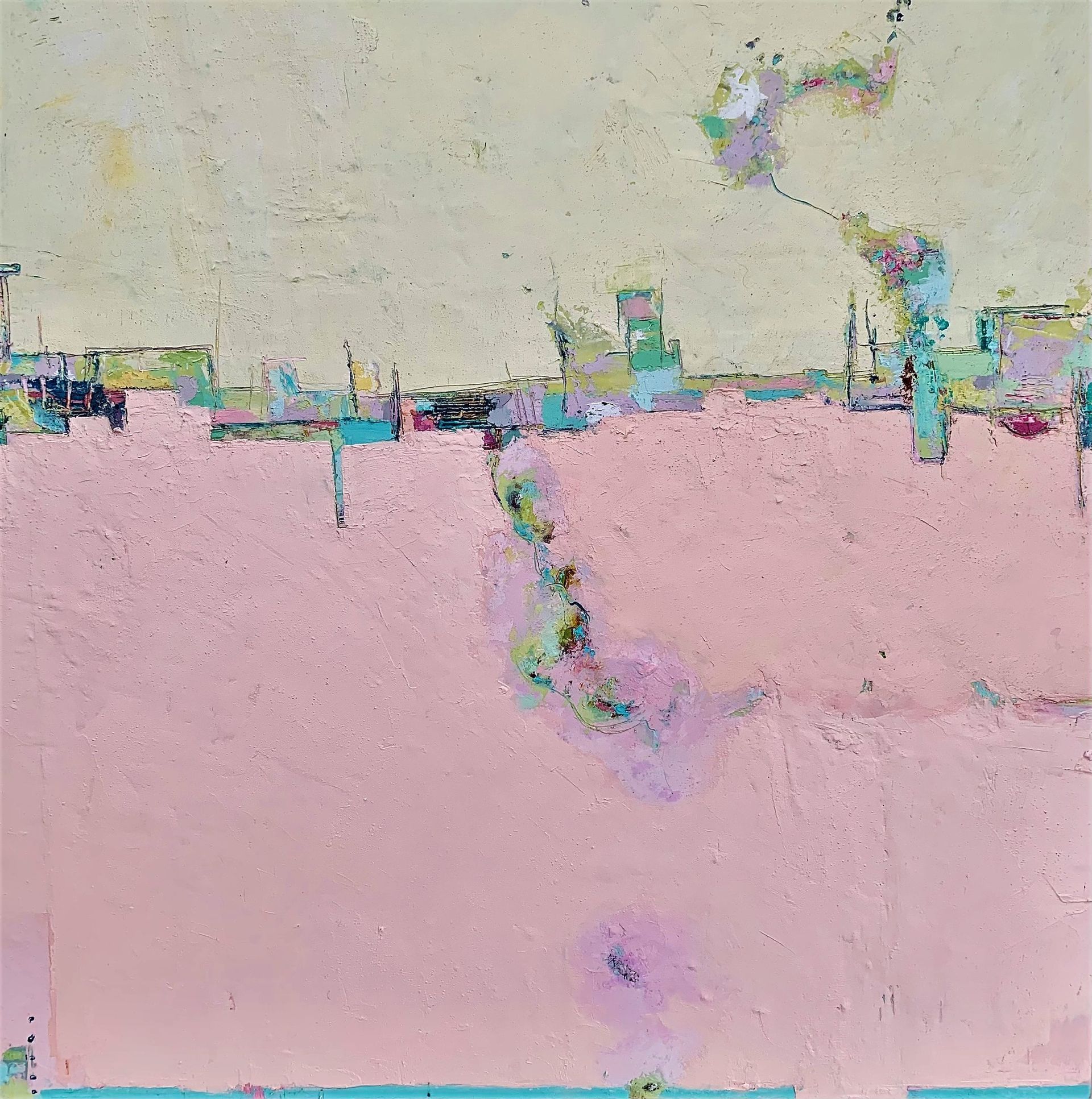 Rathlacken Oil and Cold Wax on Board 51cm x 51cm framed 54cm x 54cm SOLD