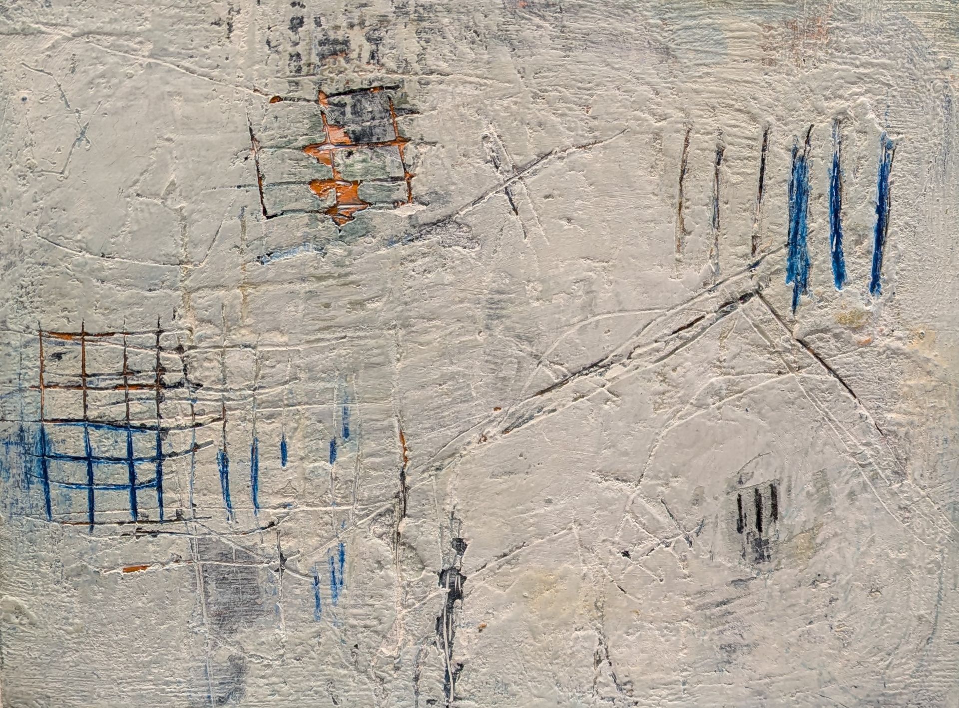 Weather Beaten IV Oil and Mixed Media on Cradled Panel 20cm x 15cm £145