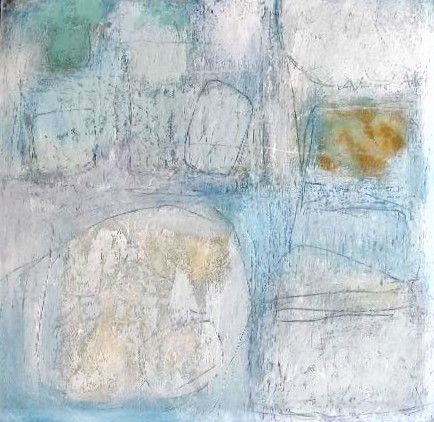 Zennor Retraced 11 Oil and Mixed Media on Cradled Panel 51cm x 51cm SOLD