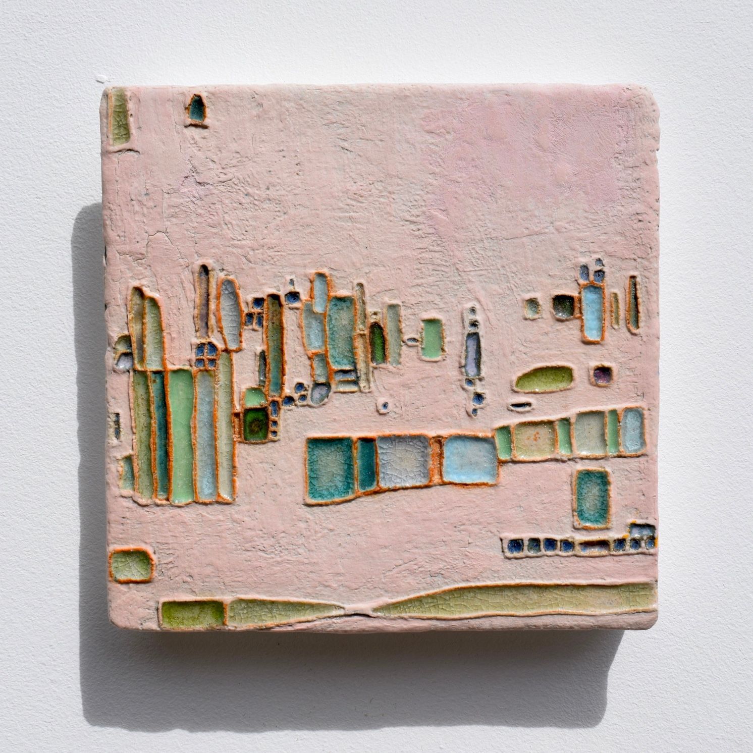 Tile XVI Glazed Ceramic Stoneware 14cm x 14cm SOLD