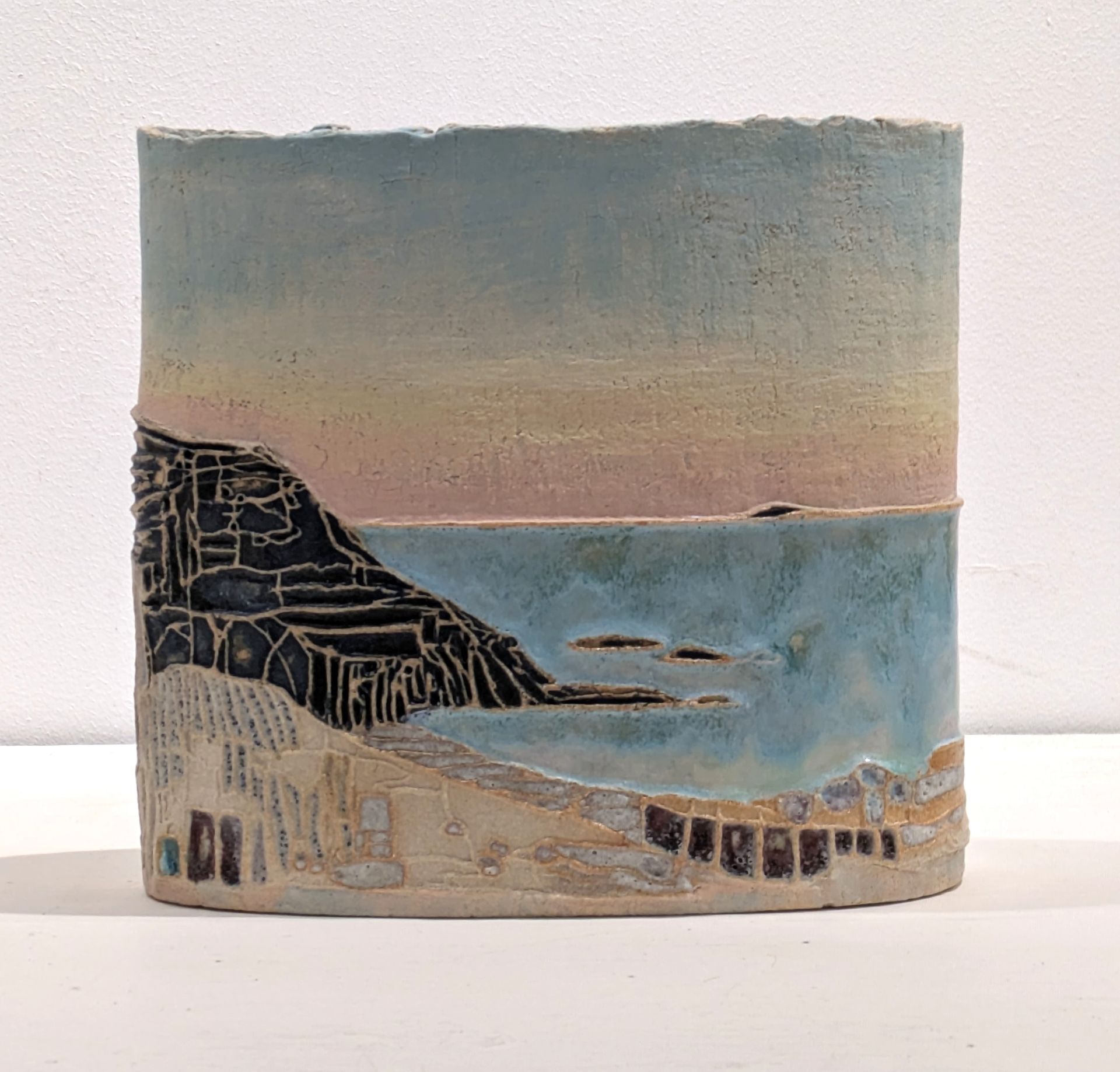 Vessel J Carved Stoneware 16cm x 18cm £190