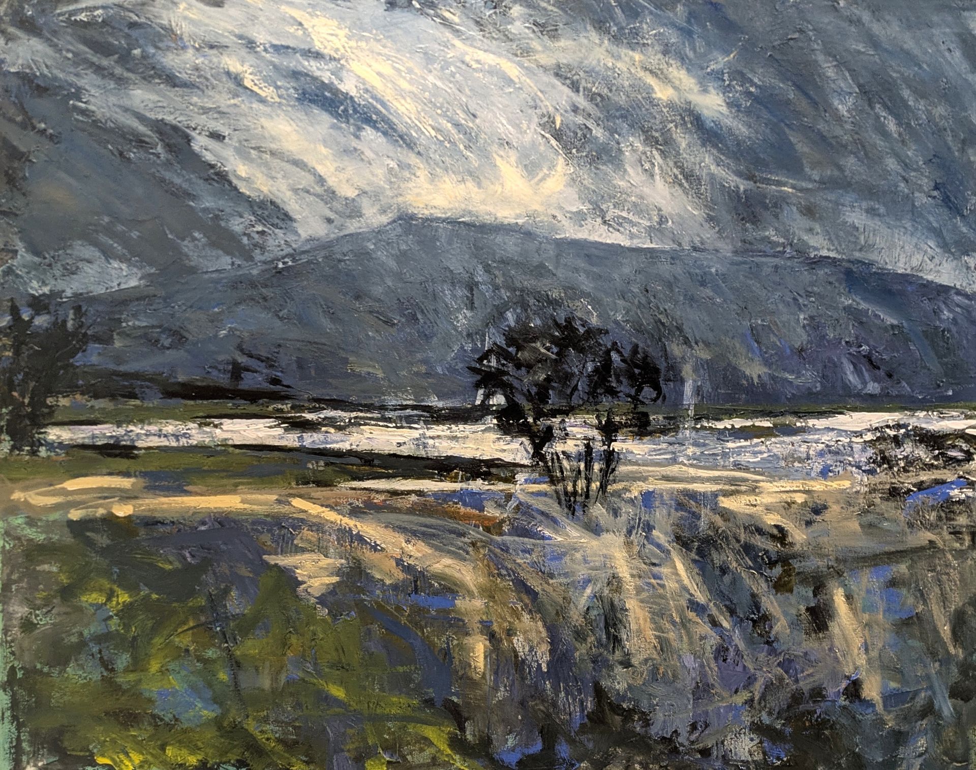 Storm over Mull Mixed media on Canvas 100cm x 70cm £2300