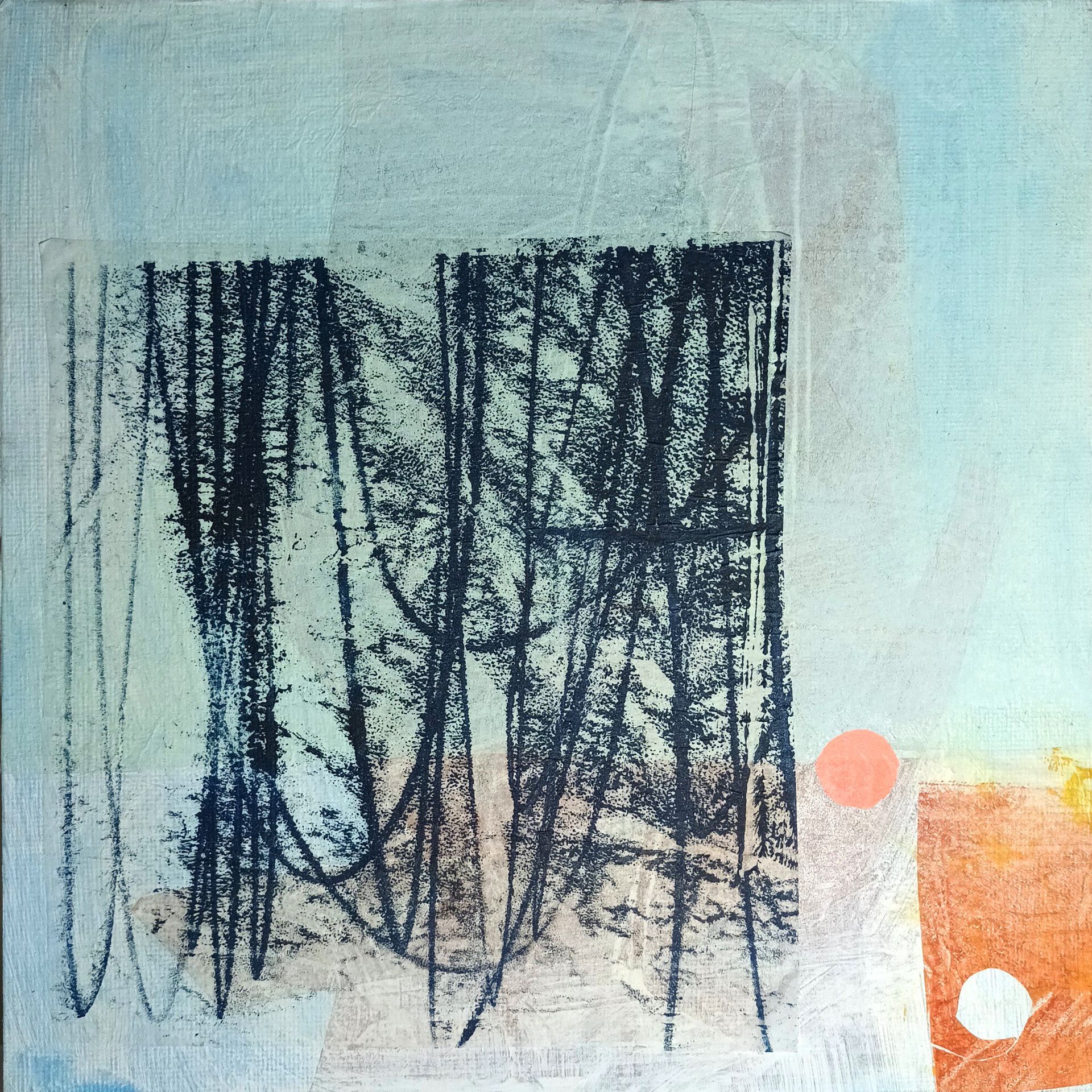 Aldeburgh Beach 8 Acrylic, Collage and Drawing 20cm x 20cm £245