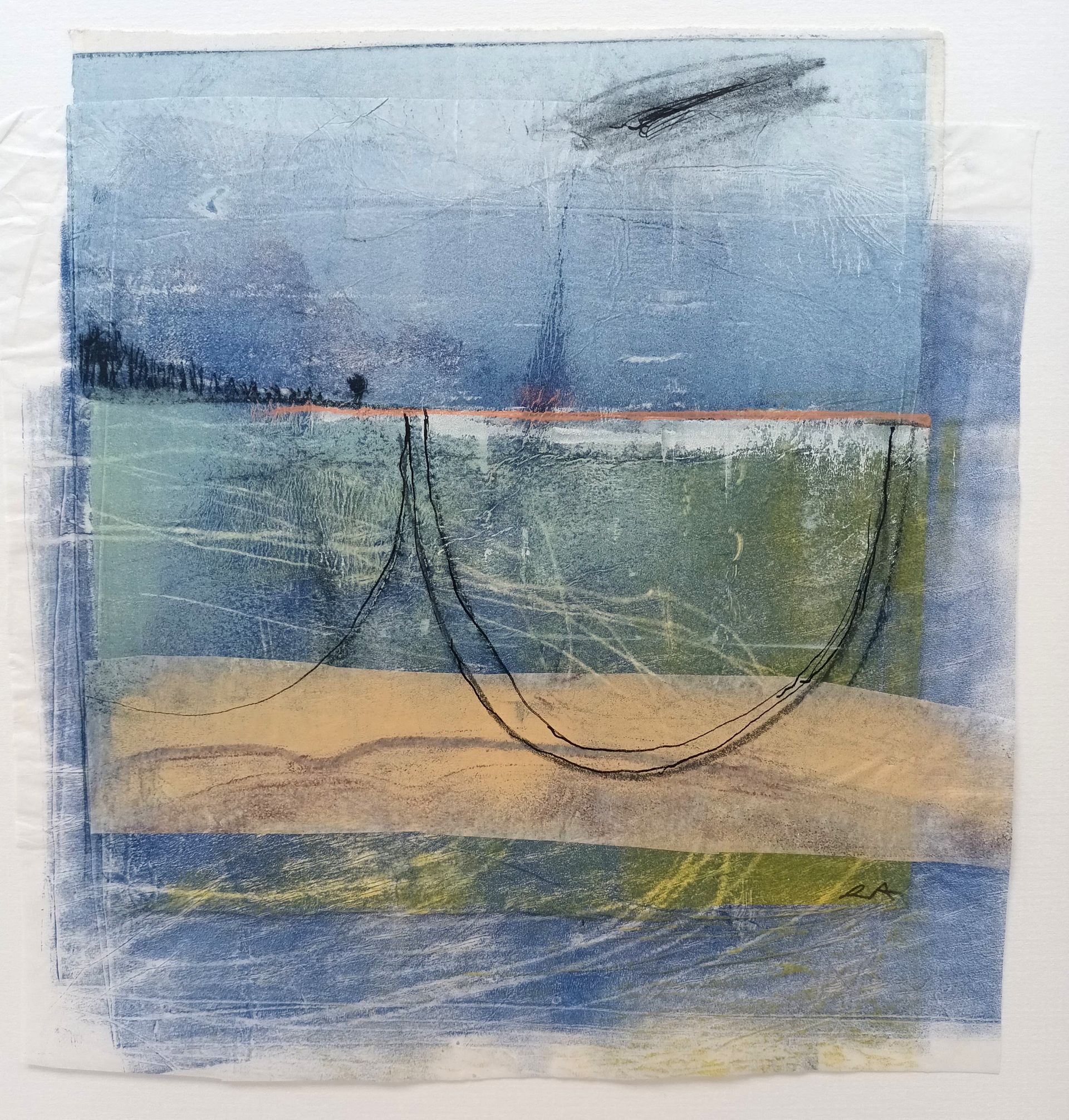 Field Lines 3 Drypoint, Collage and Monoprint £145