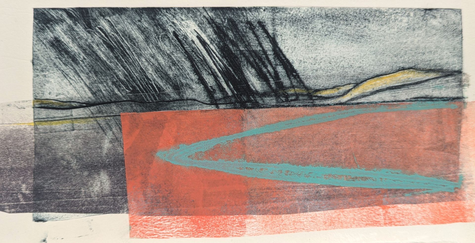 From Teangue 4 Drypoint, Collage and Monoprint 9cm x 20cm £95