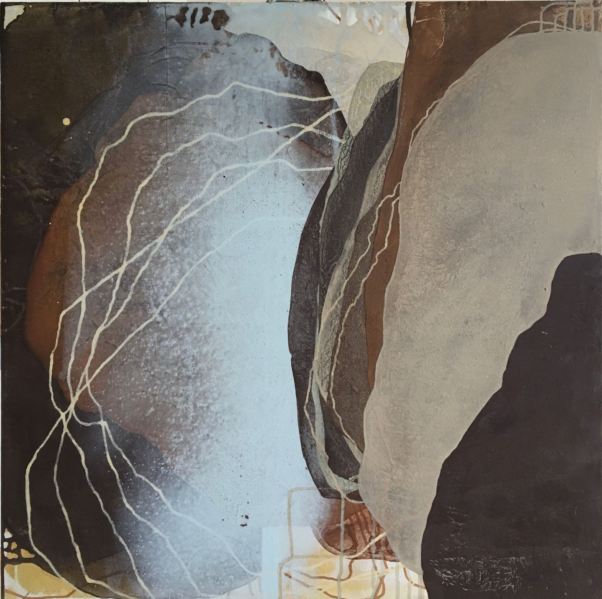 Dynamic Equilibrium (Rosewall Hill, West Penwith) 05 West Penwith Earth Pigments and Acrylic on Board 98cm x 98cm £2400