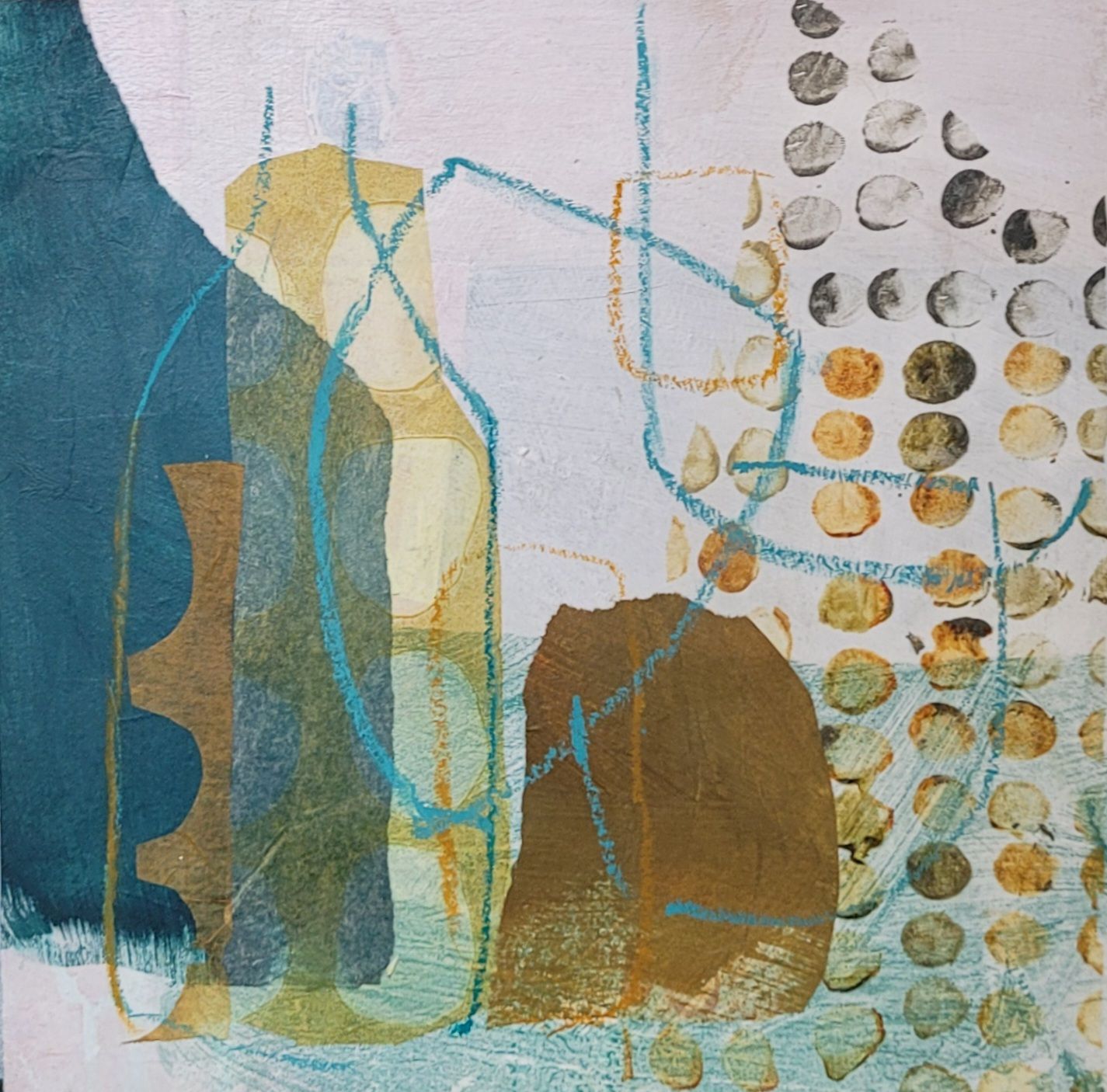 Unstable Mixed Media on Cradled Board 36cm x 36cm SOLD