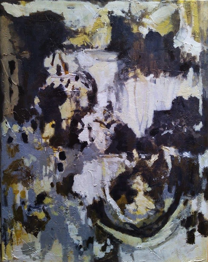 Casting Traces Oil and Acrylic on Canvas 41cm x 51cm £600