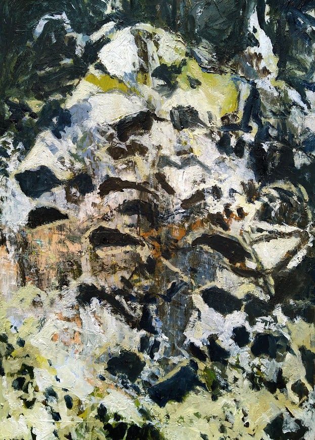 Mycellium Oil and Acrylic on Paper 29cm x 39cm Framed size 64cm x 54cm £700