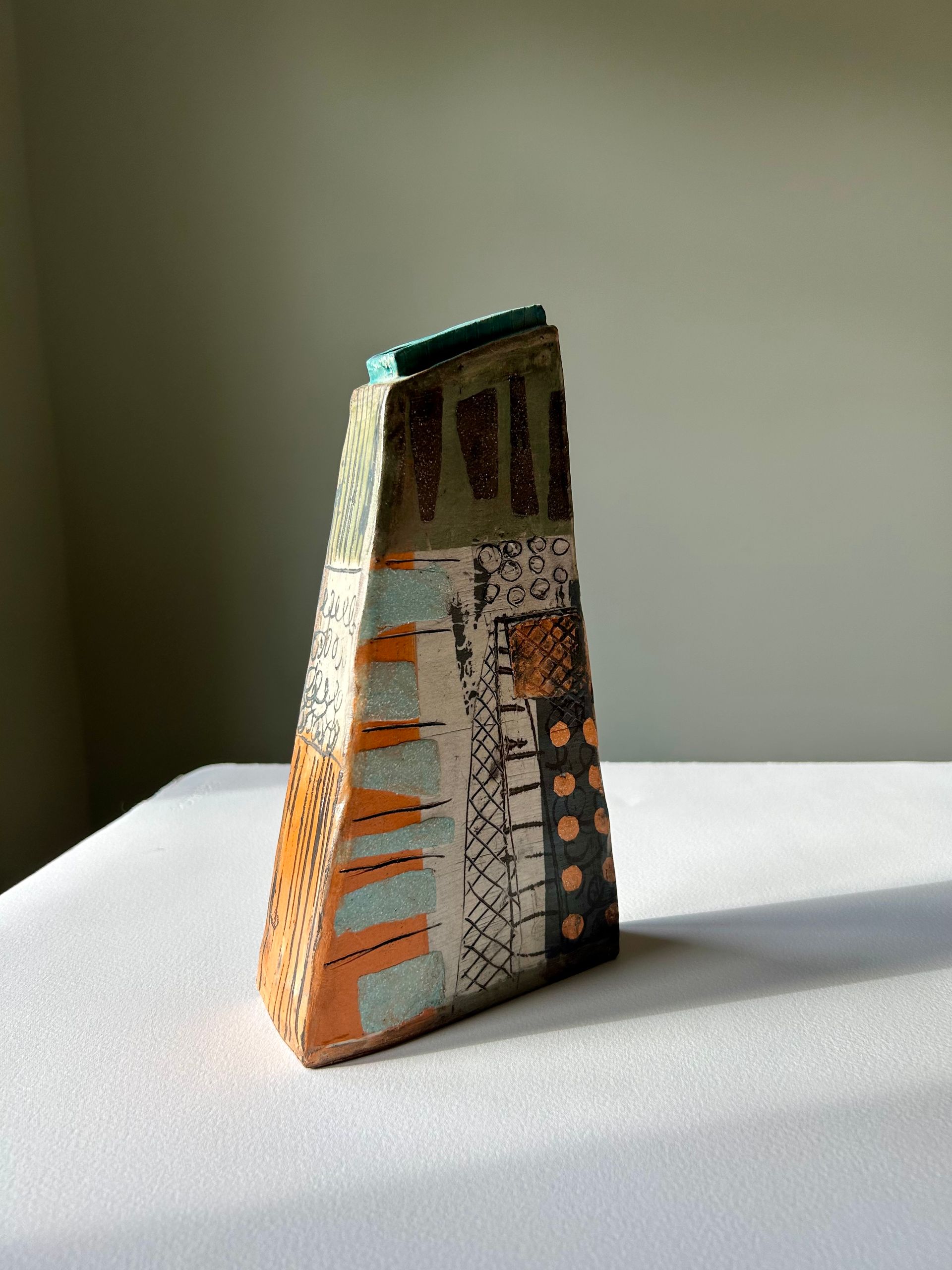Yvette Glaze Safe Harbour 2. 25cm high by 13cm wide. £195