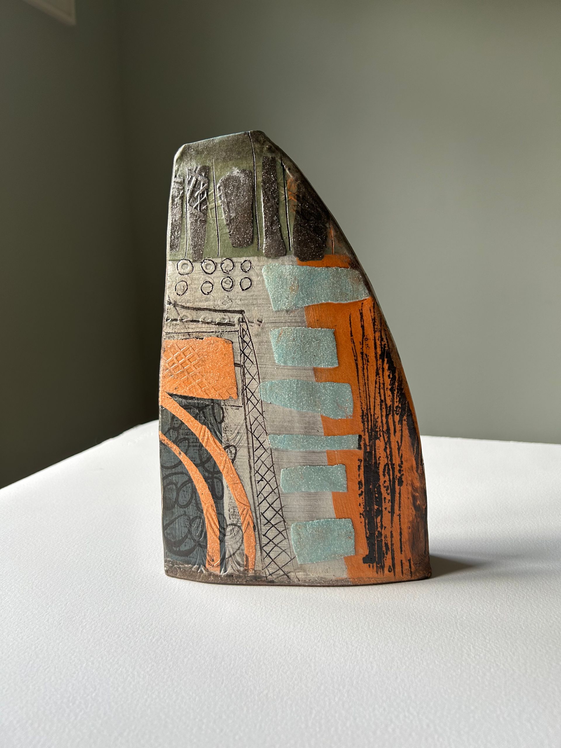 Yvette Glaze Safe Harbour 2. 25cm high by 13cm wide. £195