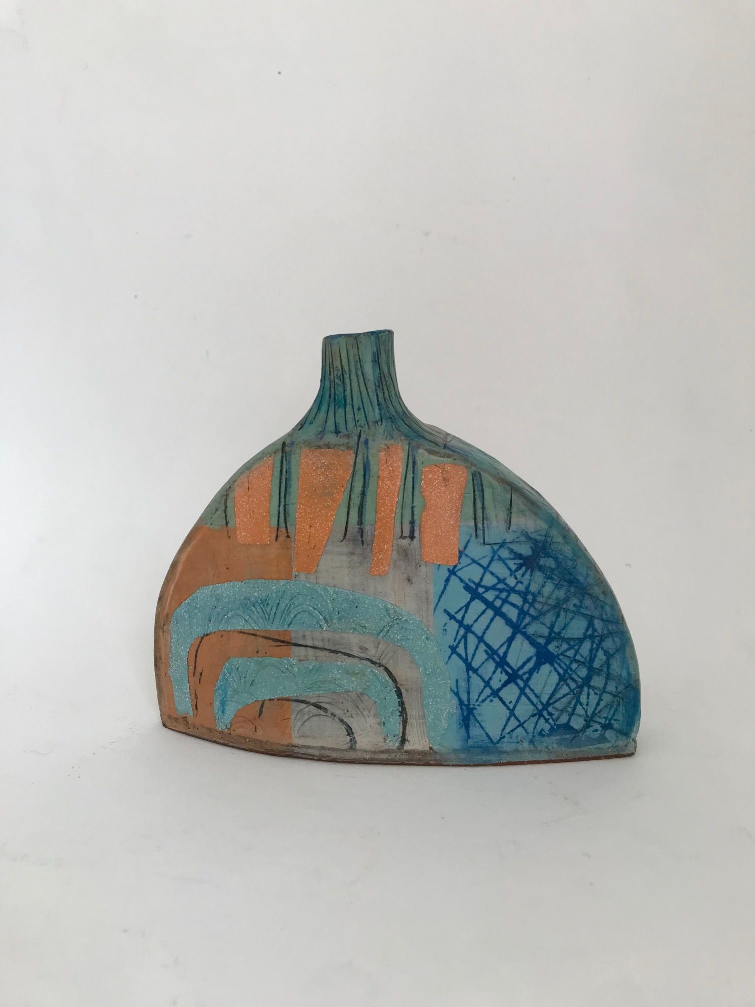 Yvette Glaze Seeking Shelter 5 Ceramic Vase 15cm x 17.5cm £110