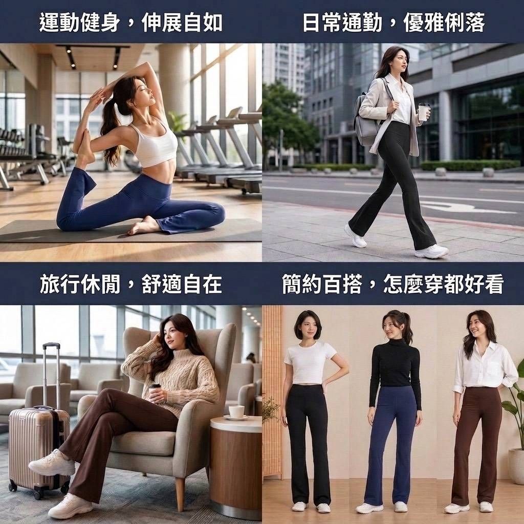 極線動姿褲-舒展款二件 獨家贈送❤️二個KITTY手提袋