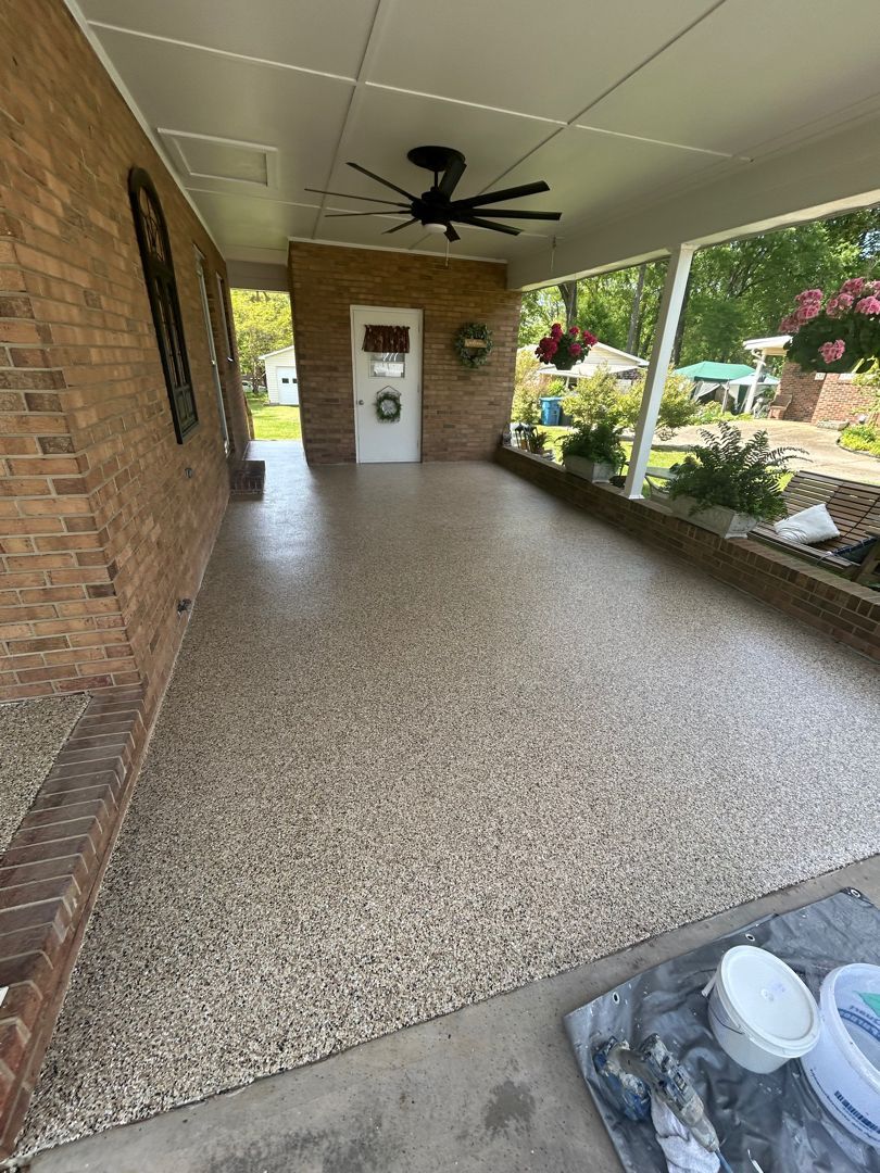 epoxy flooring for carport salisbury nc