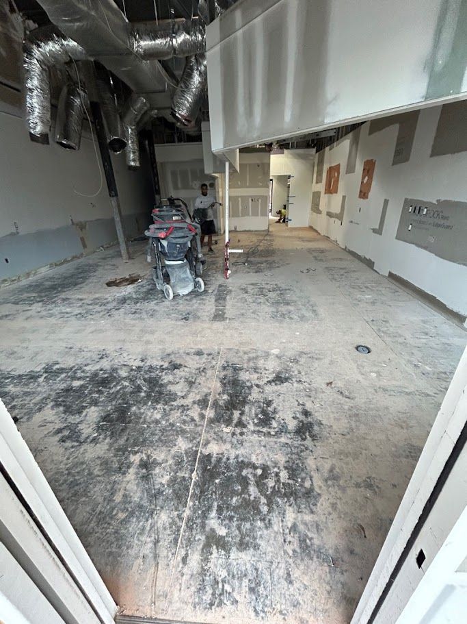 Ugly Restaurant Floor Before