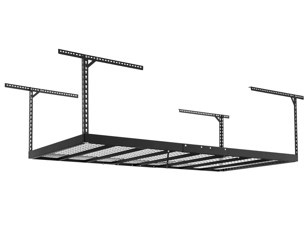 a black and white drawing of a ceiling rack .