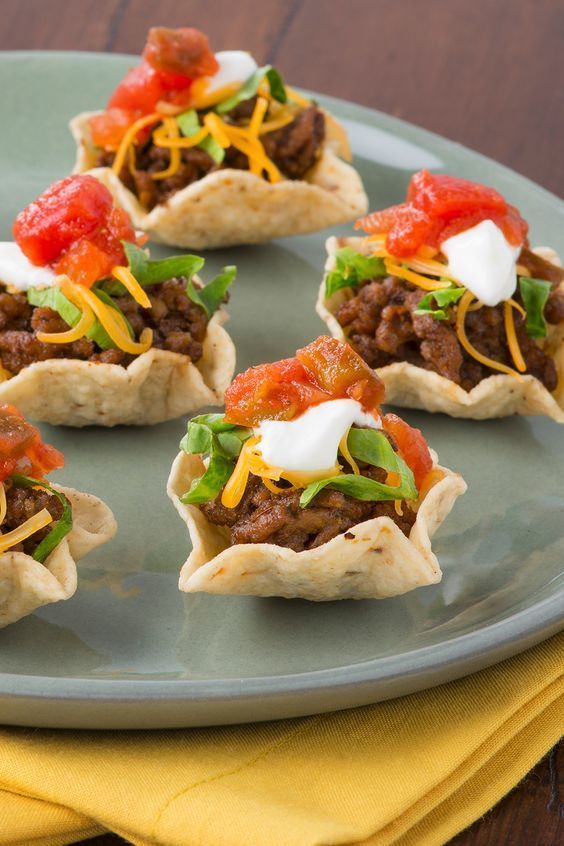 A Close Up of a Plate of Taco Cups on a Table — The Larder Byron Bay in Byron Bay, NSW