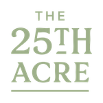 Logo reading “THE 25TH ACRE” in olive green serif text on a white background.