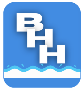 Broadmoor Huntington Harbour A blue icon with the letters bh on it