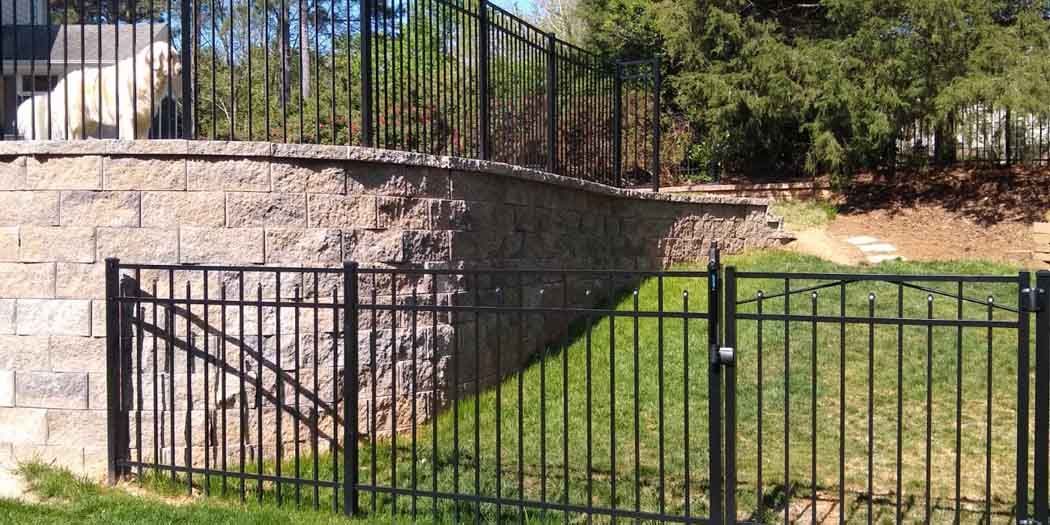 Yard Fencing & Retaining Wall