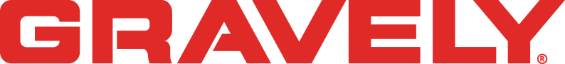 The red Gravely logo, the name of a company, appears on a white background.