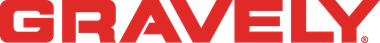 The red Gravely logo, the name of a company, appears on a white background.