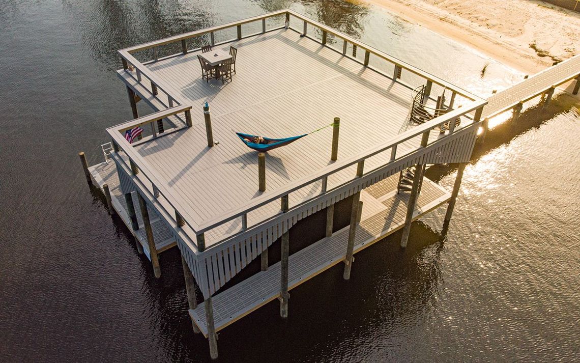 Sunset on custom dock