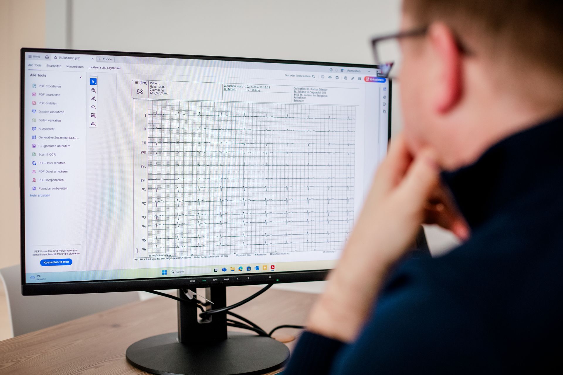 EKG am Bildschirm