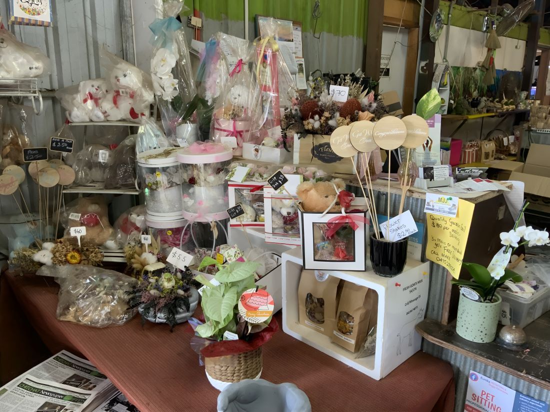 A Store Filled With Lots of Stuffed Animals and Flowers — Barnyard Stockfeed, Pet, Garden and Florist in Childers, QLD
