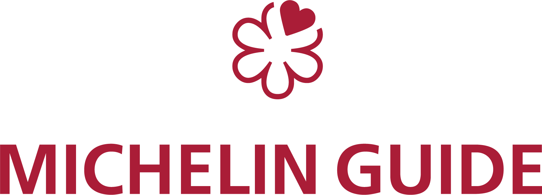 Michelin Guide logo in burgundy with a Michelin star icon above the text
