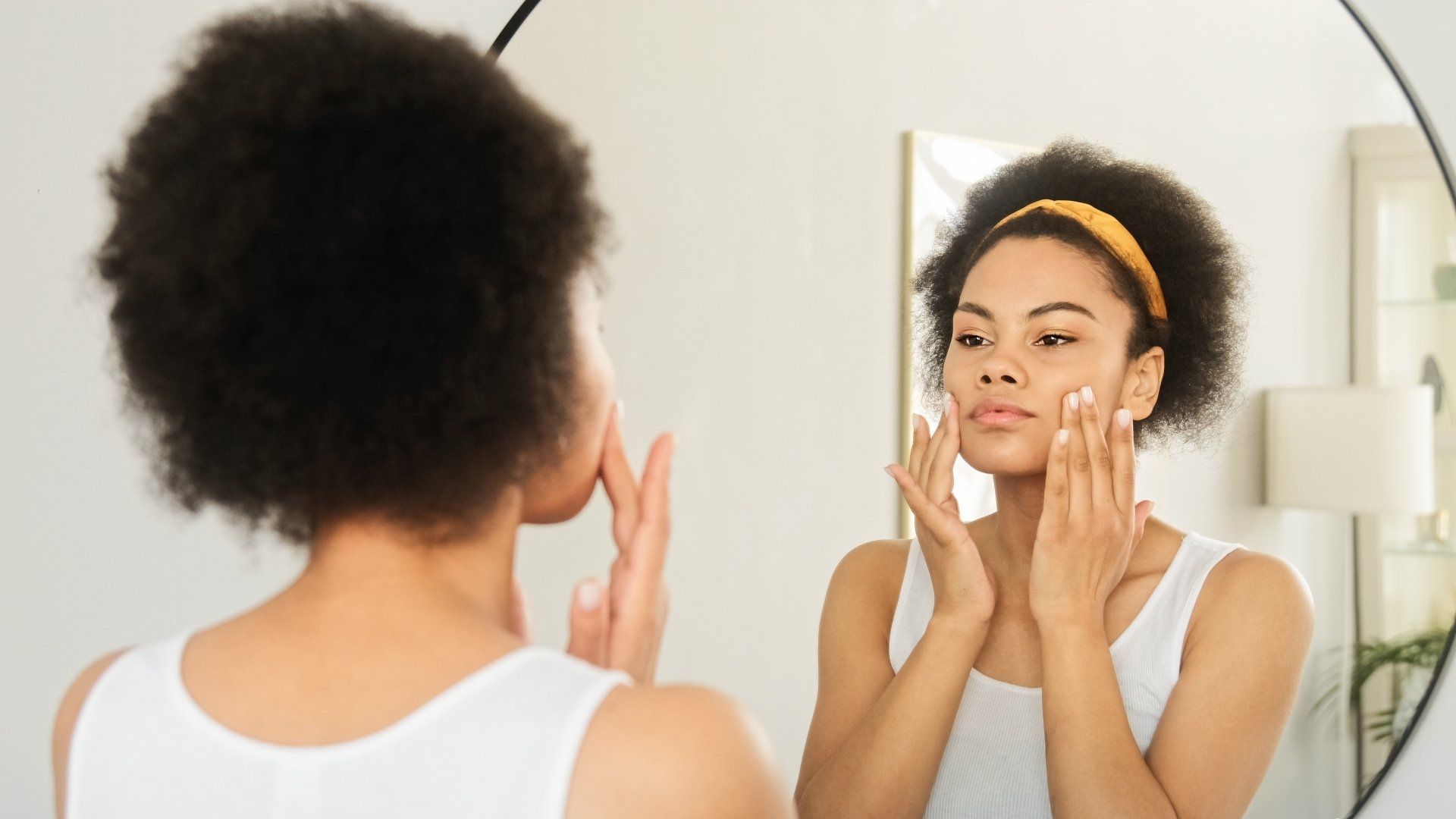 a woman getting facial massage