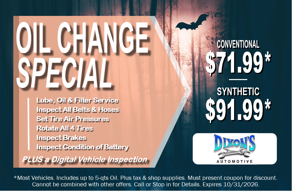 Oil Change Special