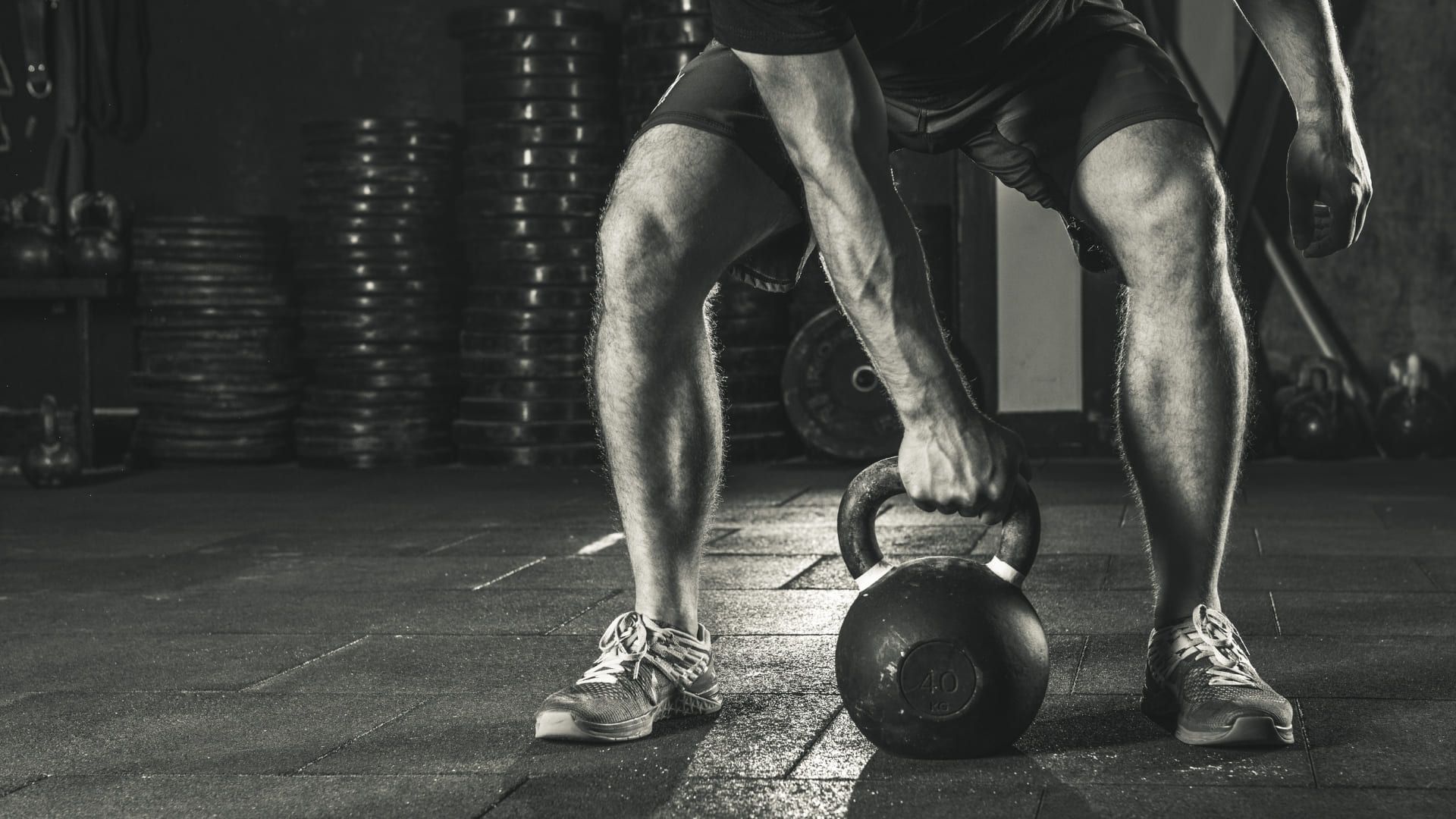 A man at the gym.