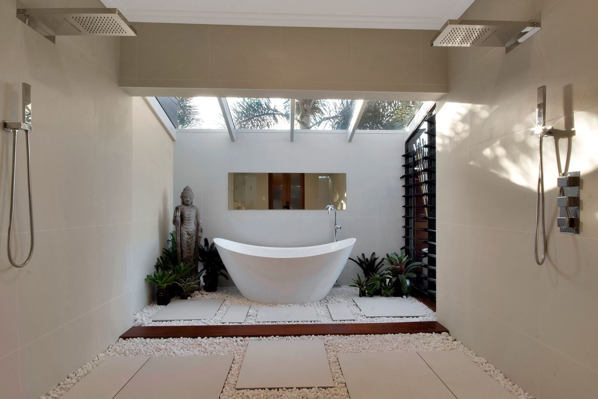 A Bathroom With A Toilet And A Shower — Omni Builders In Bungalow, QLD