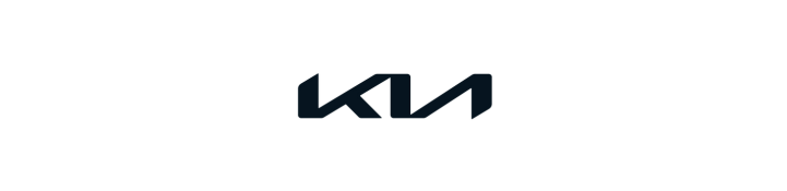 A black and white logo for a car company on a white background.