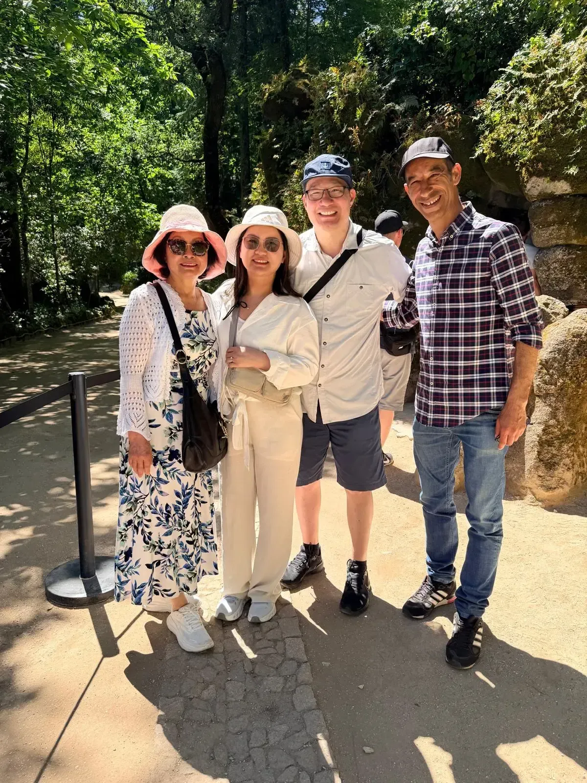 Miguel Pinto, local tour guide in Lisbon, with guests on a private tour