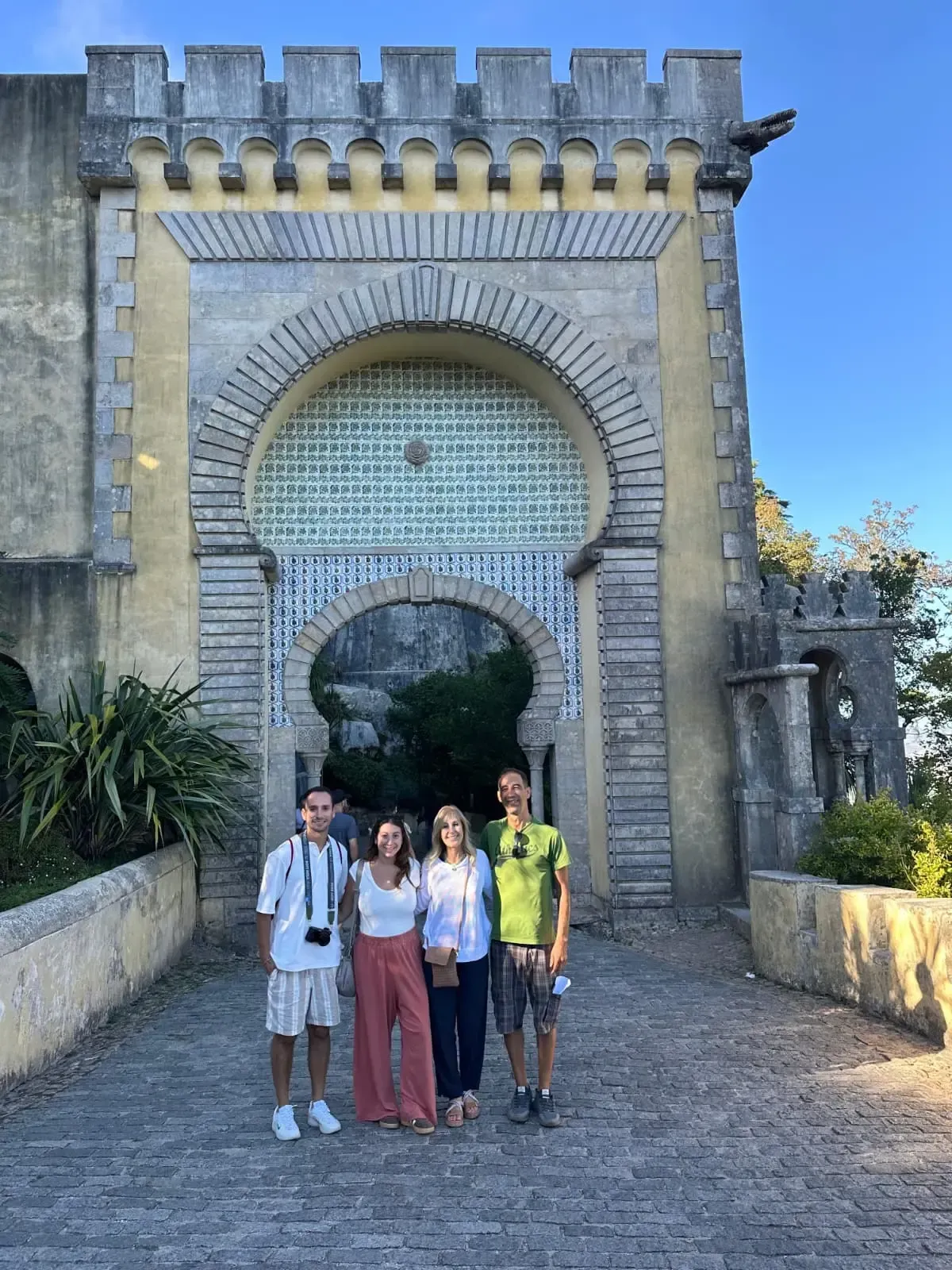 Miguel Pinto, local tour guide in Lisbon, with guests on a private tour
